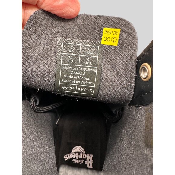 Dr Martens Sz 6  Zavala Durable Combat Lace-Up Punk Goth Platform Ankle Boot - Picture 11 of 13